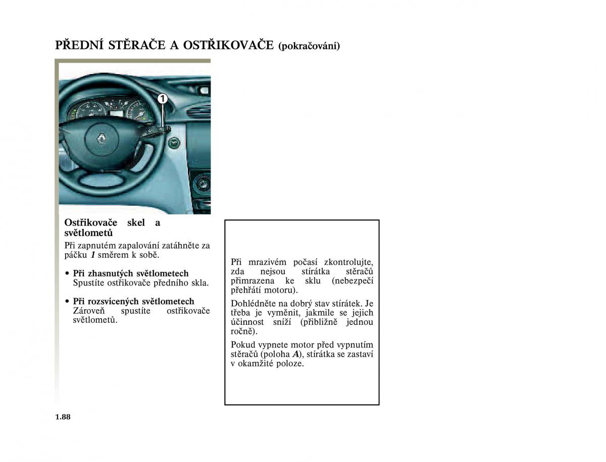 Renault Laguna II 2 navod k obsludze / page 96