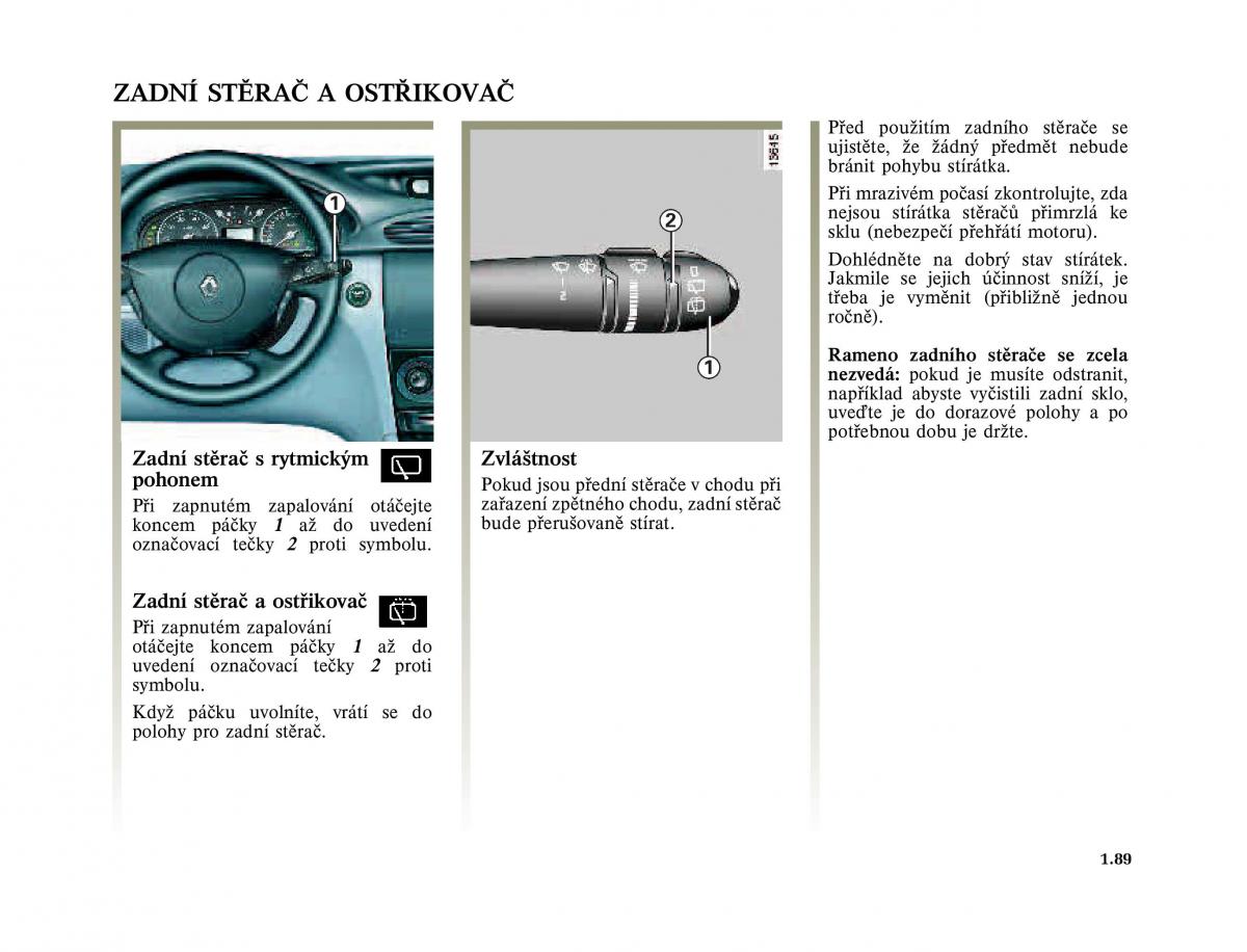 Renault Laguna II 2 navod k obsludze / page 97