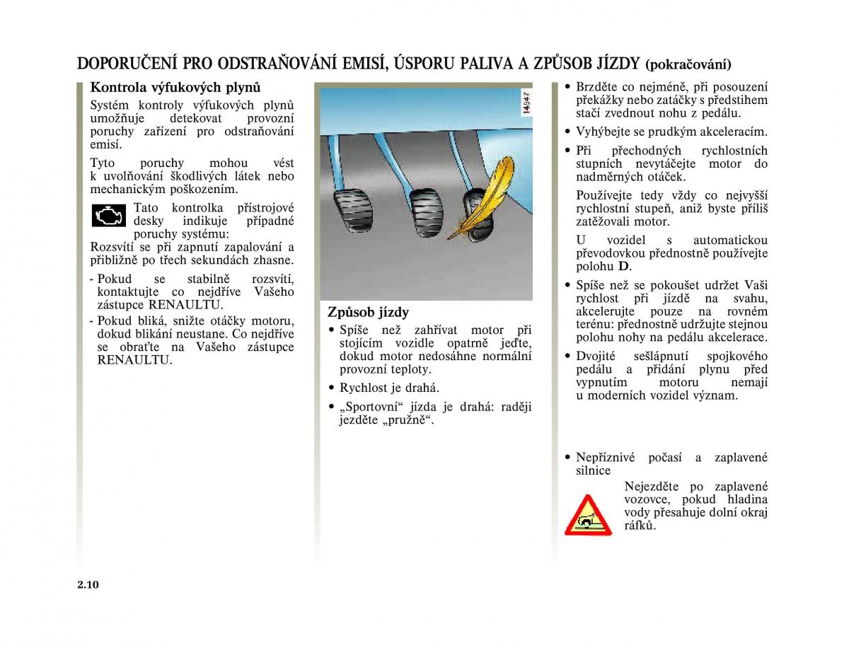 Renault Laguna II 2 navod k obsludze / page 110