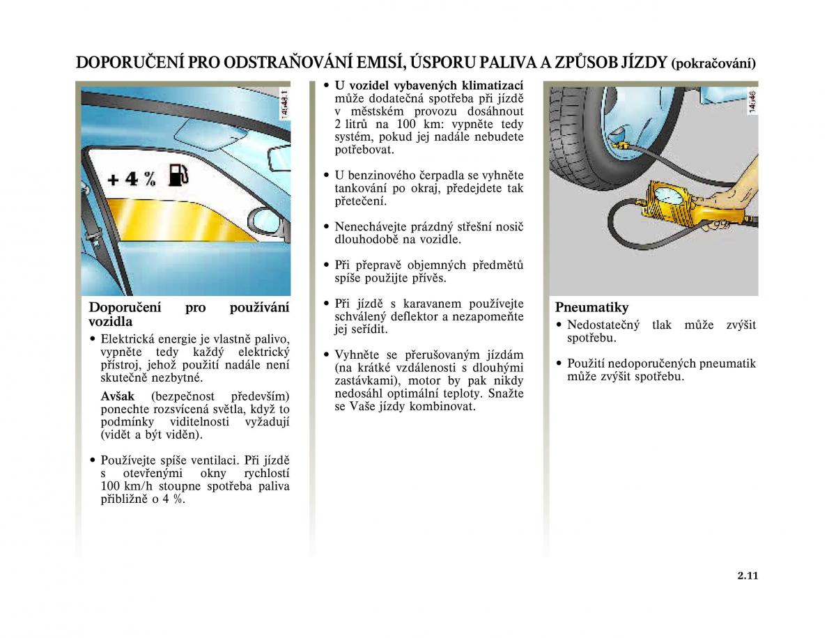 Renault Laguna II 2 navod k obsludze / page 111