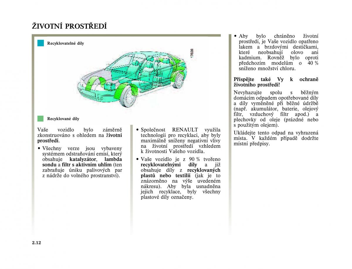 Renault Laguna II 2 navod k obsludze / page 112