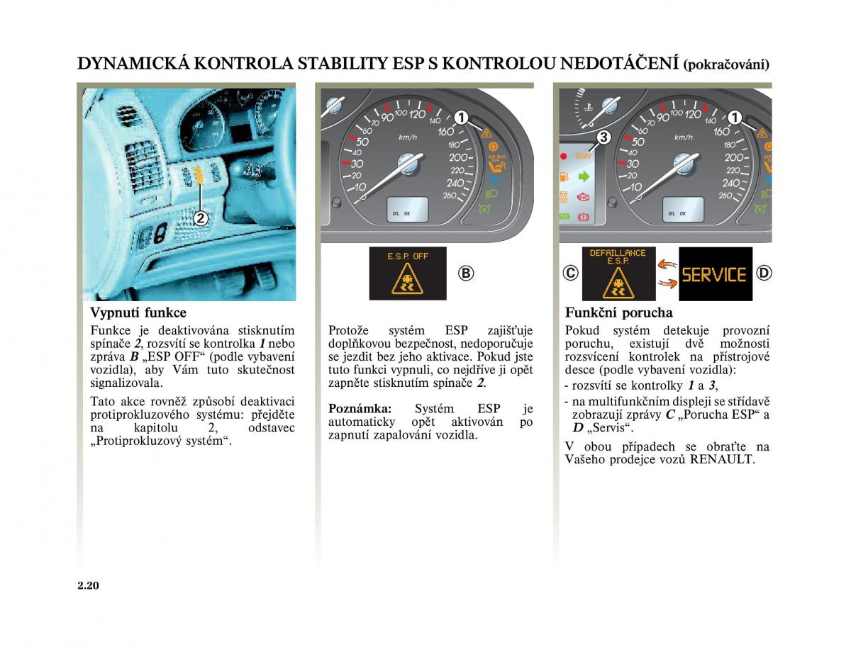 Renault Laguna II 2 navod k obsludze / page 120