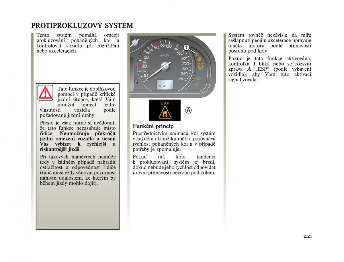 Renault Laguna II 2 navod k obsludze / page 121