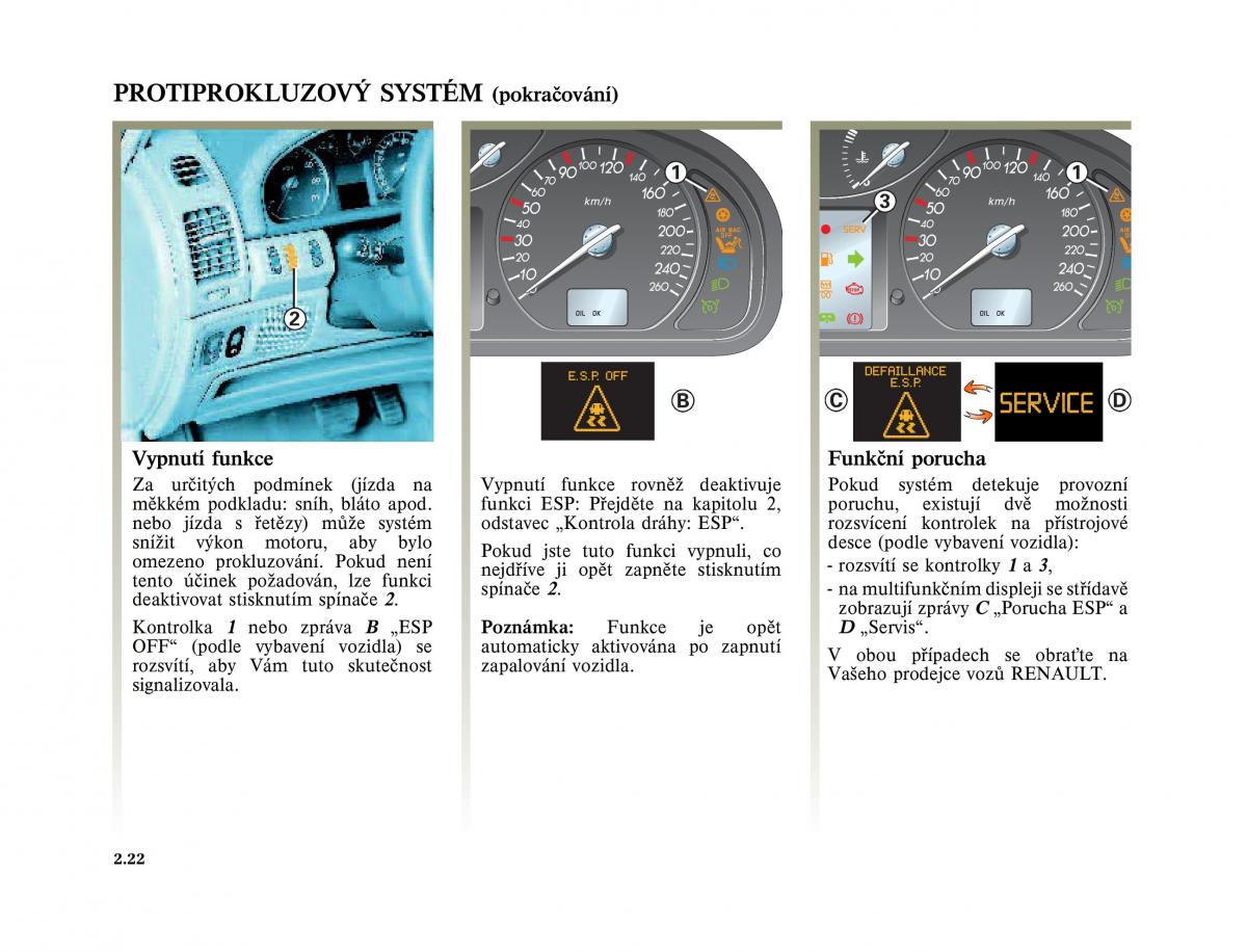 Renault Laguna II 2 navod k obsludze / page 122