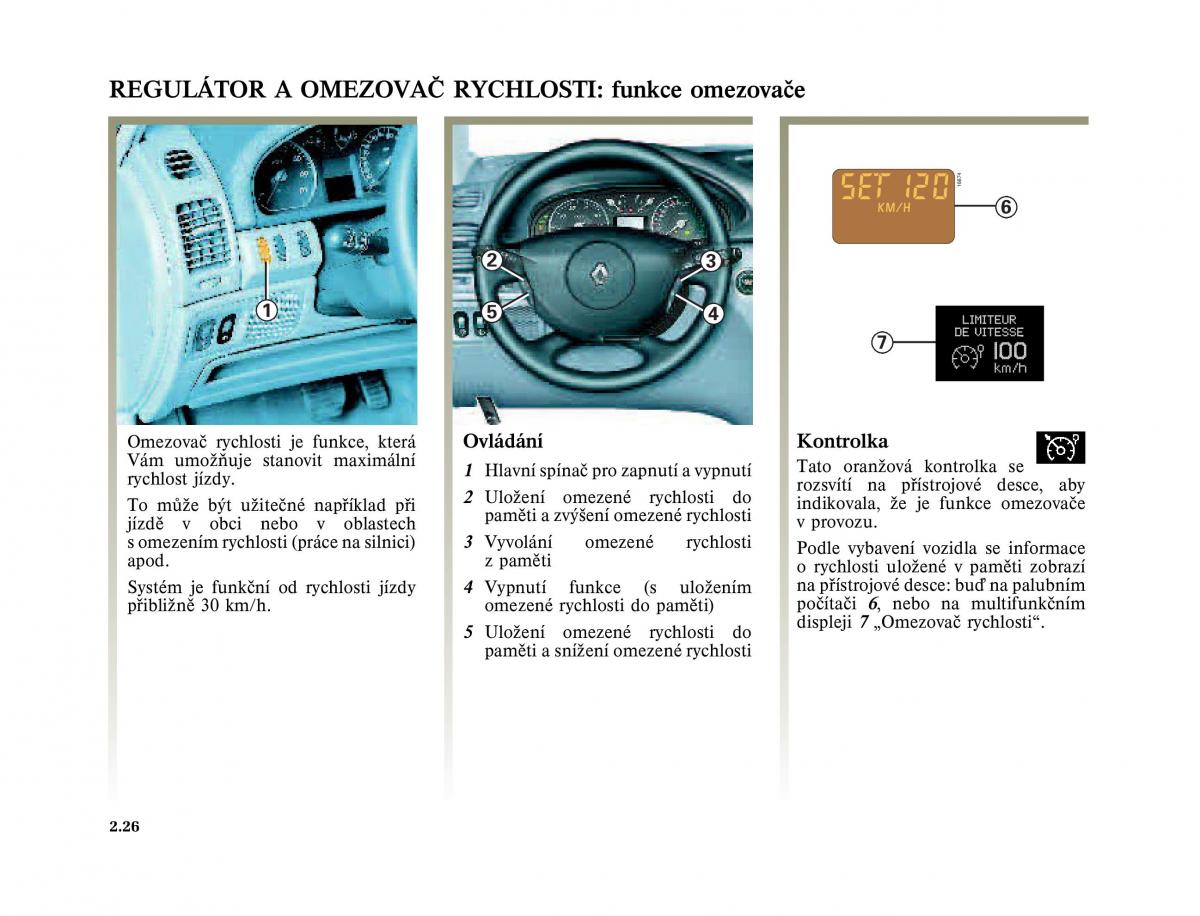 Renault Laguna II 2 navod k obsludze / page 126