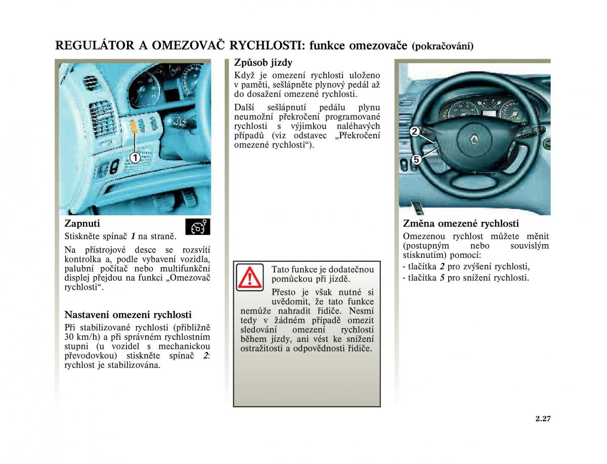 Renault Laguna II 2 navod k obsludze / page 127