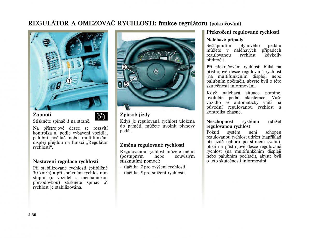 Renault Laguna II 2 navod k obsludze / page 130