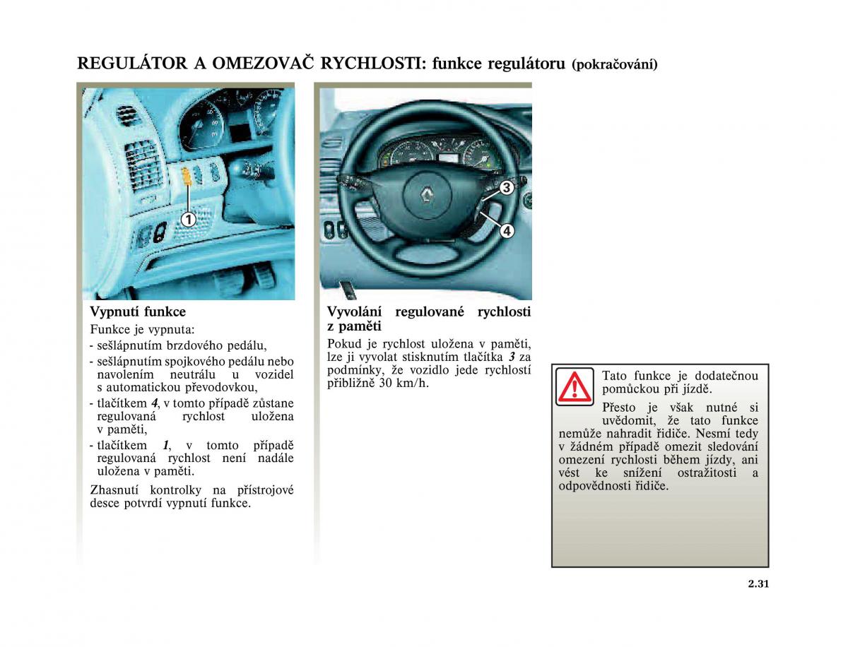 Renault Laguna II 2 navod k obsludze / page 131