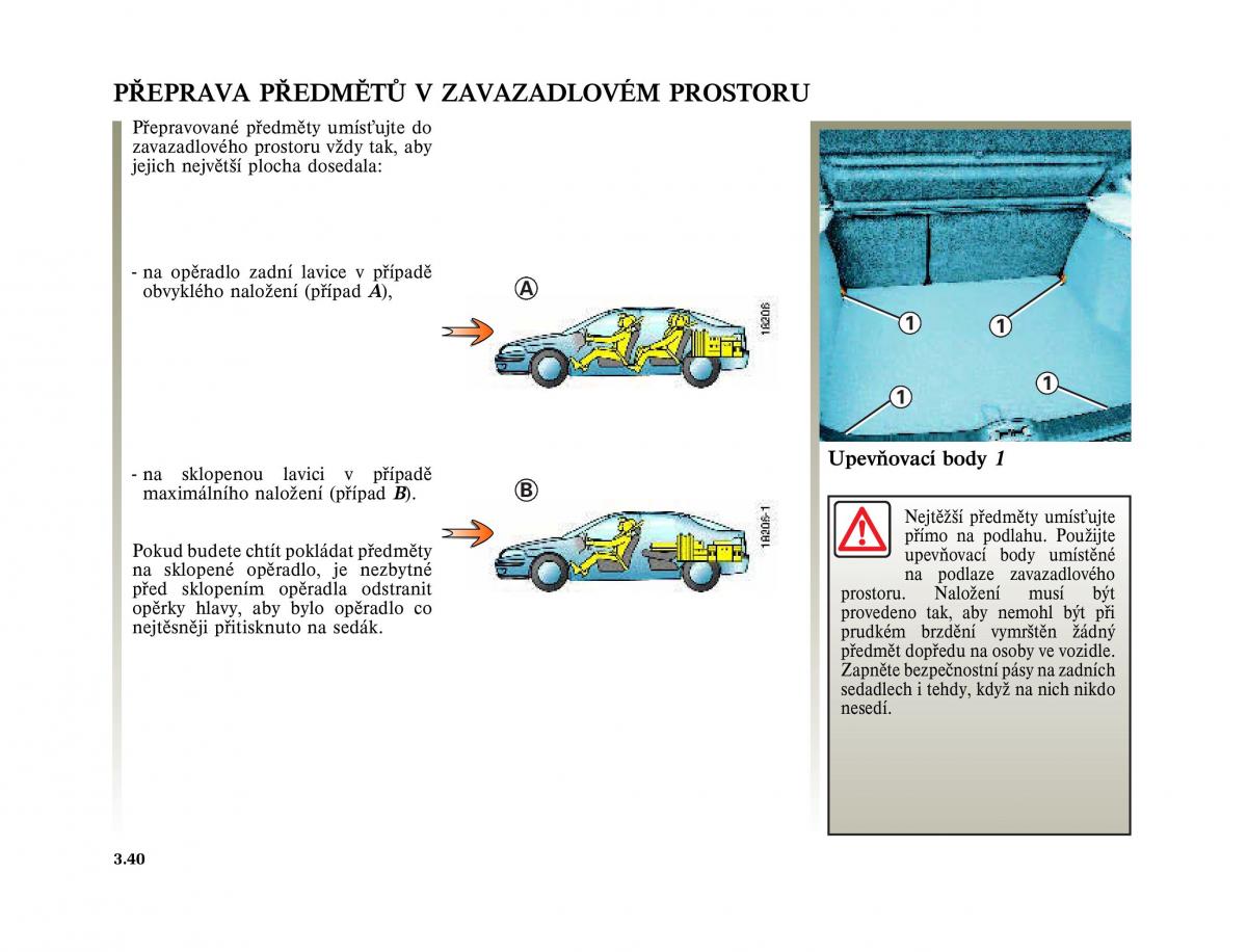 Renault Laguna II 2 navod k obsludze / page 176