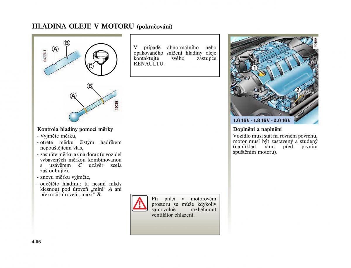 Renault Laguna II 2 navod k obsludze / page 182