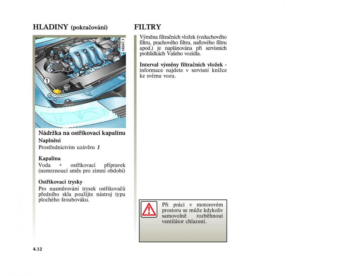 Renault Laguna II 2 navod k obsludze / page 188