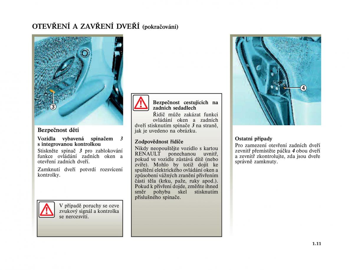 Renault Laguna II 2 navod k obsludze / page 19