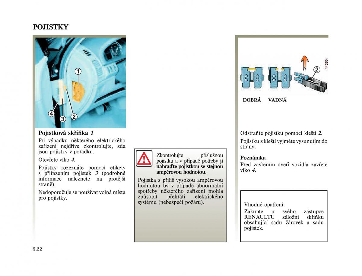 Renault Laguna II 2 navod k obsludze / page 214