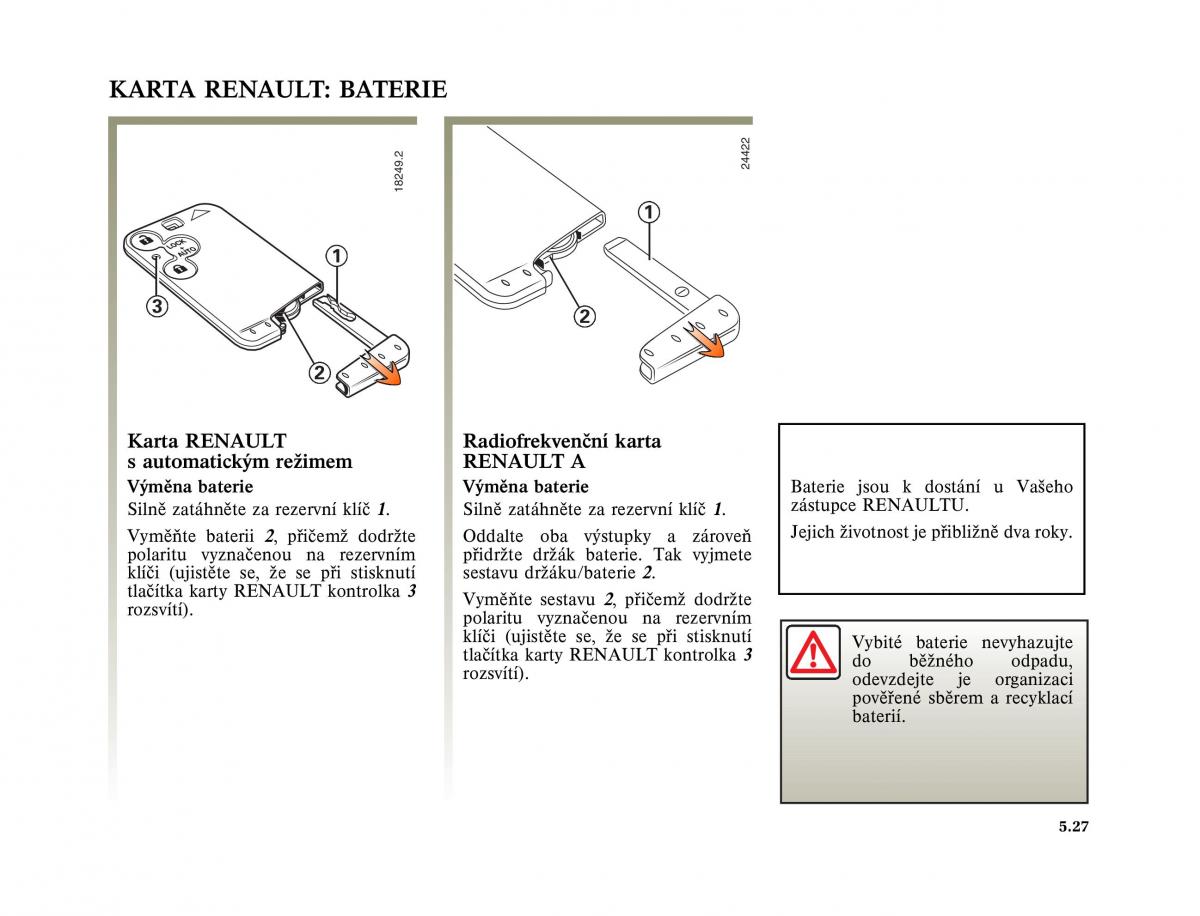 Renault Laguna II 2 navod k obsludze / page 219