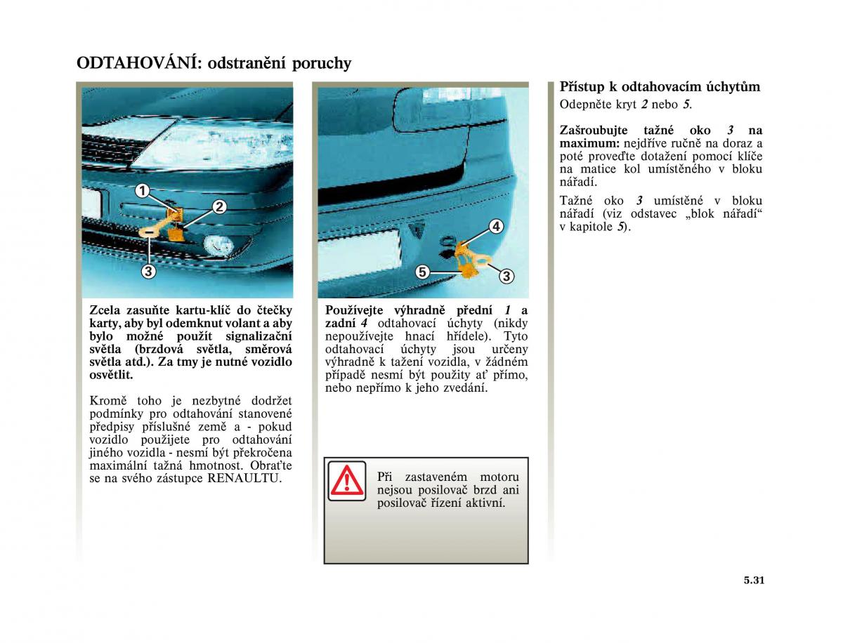 Renault Laguna II 2 navod k obsludze / page 223