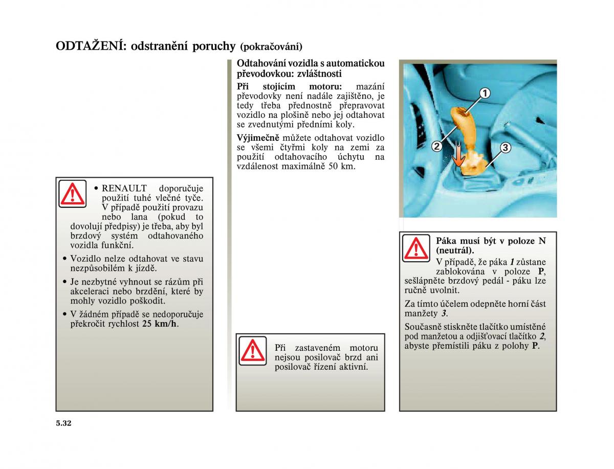 Renault Laguna II 2 navod k obsludze / page 224