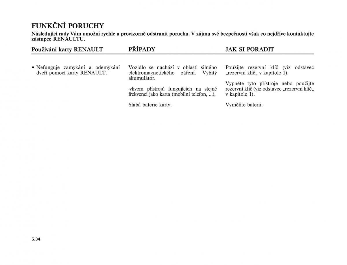 Renault Laguna II 2 navod k obsludze / page 226