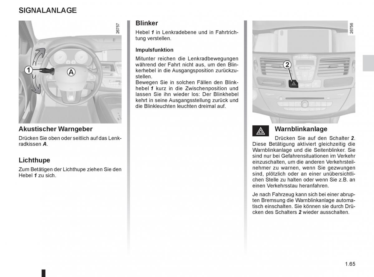 Renault Laguna III 3 Handbuch / page 71