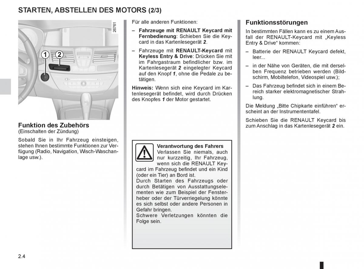 Renault Laguna III 3 Handbuch / page 86