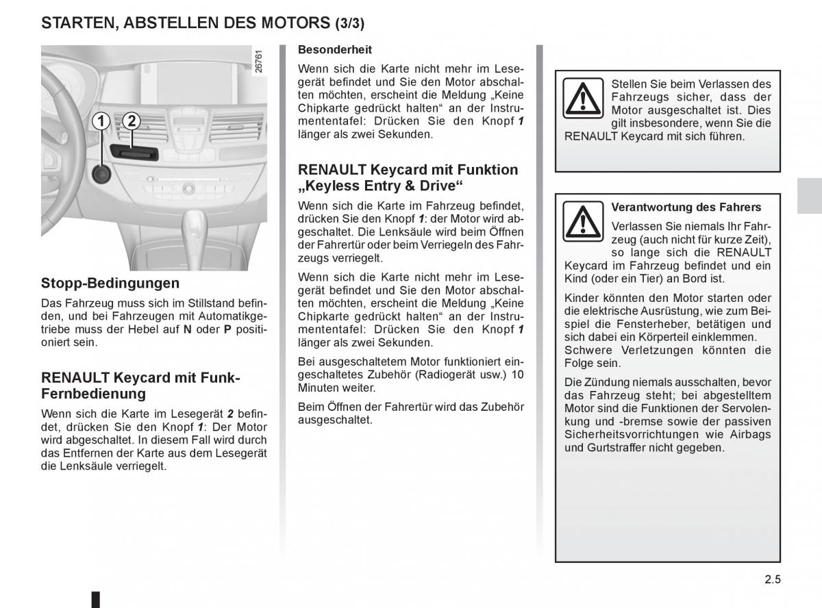 Renault Laguna III 3 Handbuch / page 87