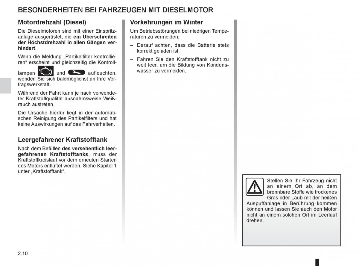 Renault Laguna III 3 Handbuch / page 92