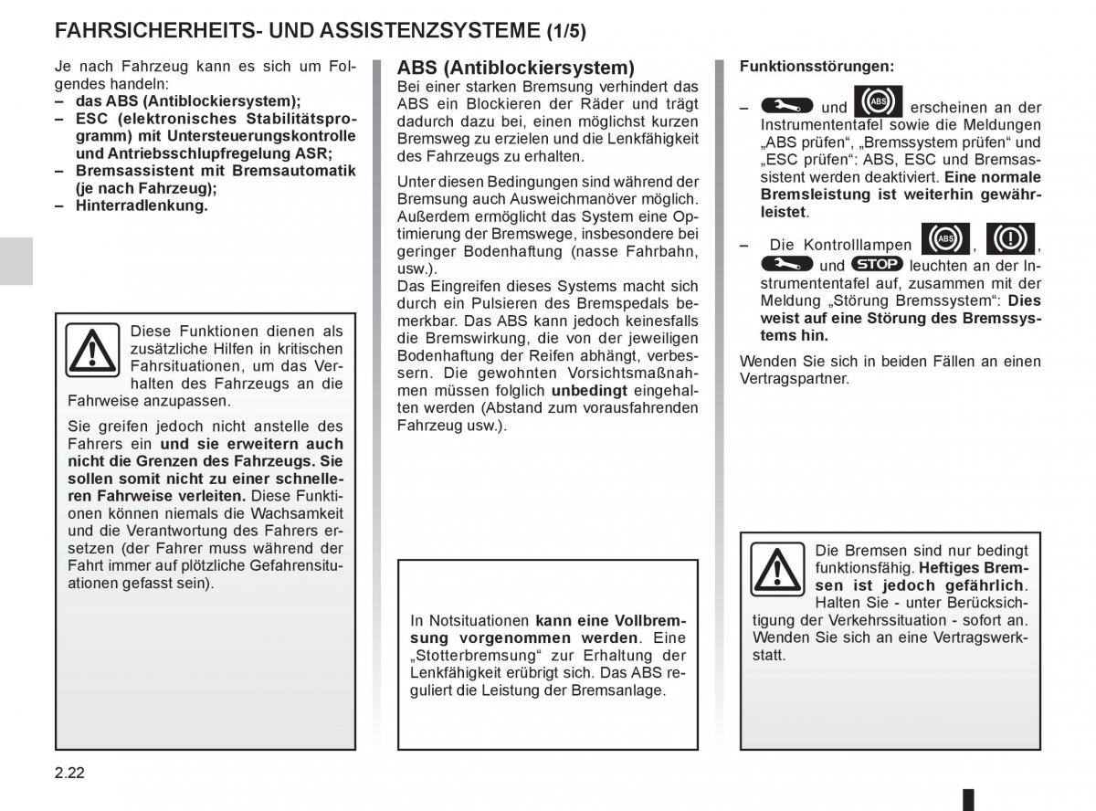 Renault Laguna III 3 Handbuch / page 104