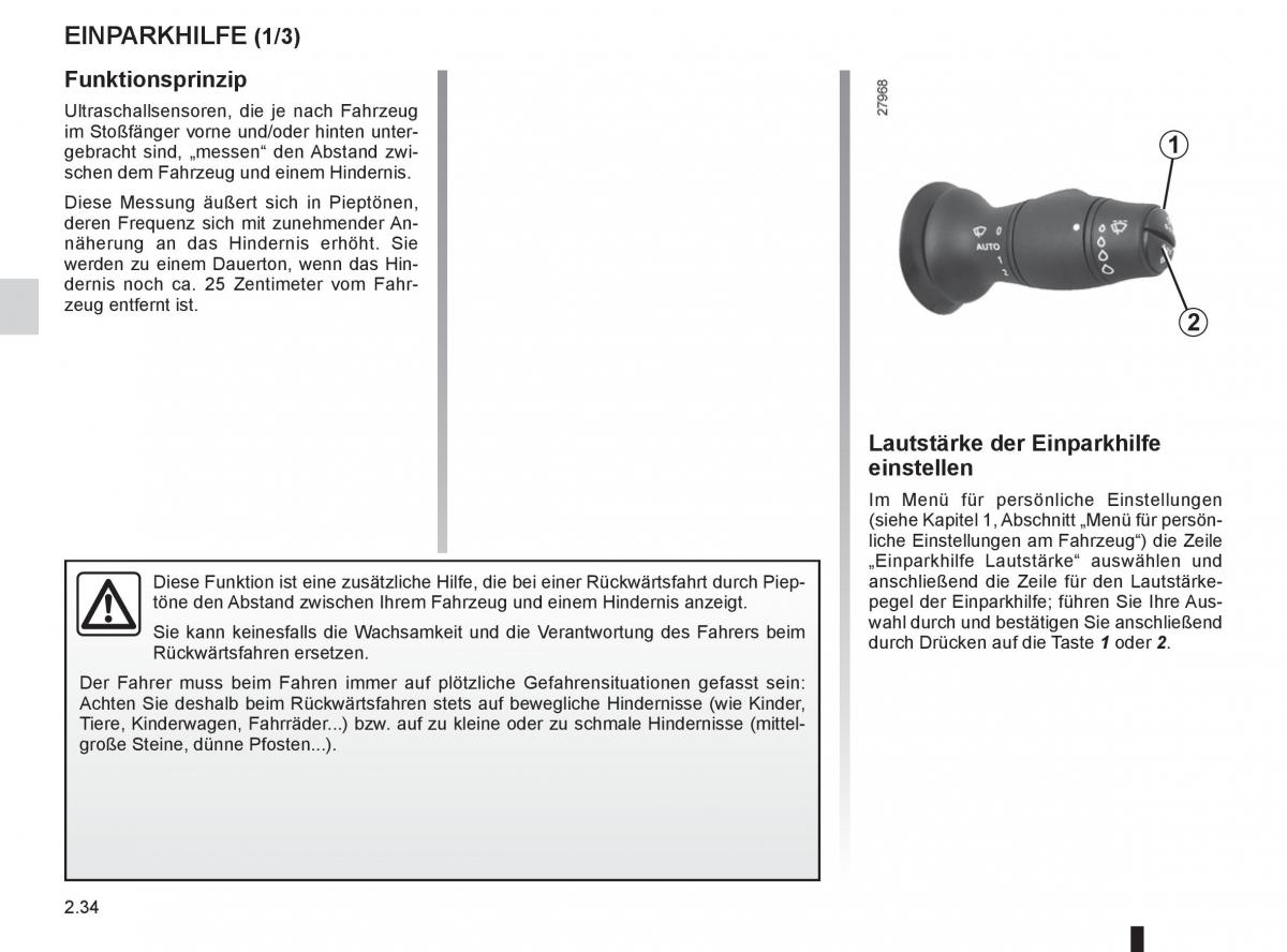 Renault Laguna III 3 Handbuch / page 116