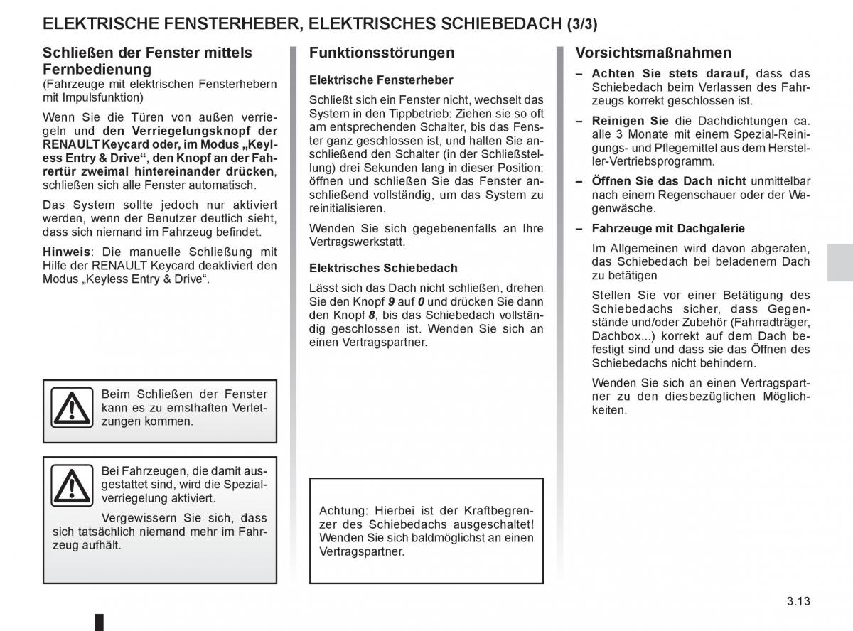 Renault Laguna III 3 Handbuch / page 135