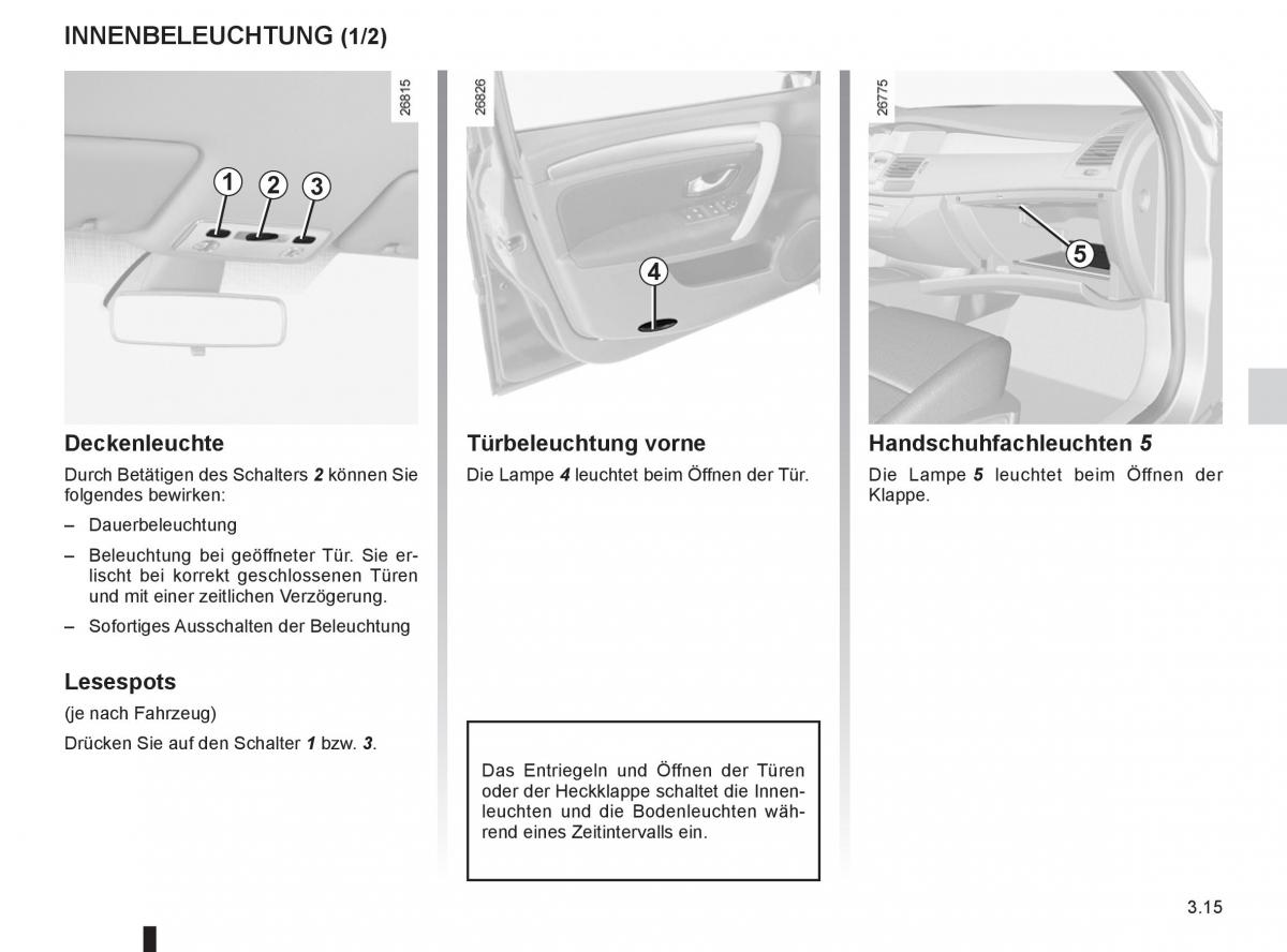 Renault Laguna III 3 Handbuch / page 137