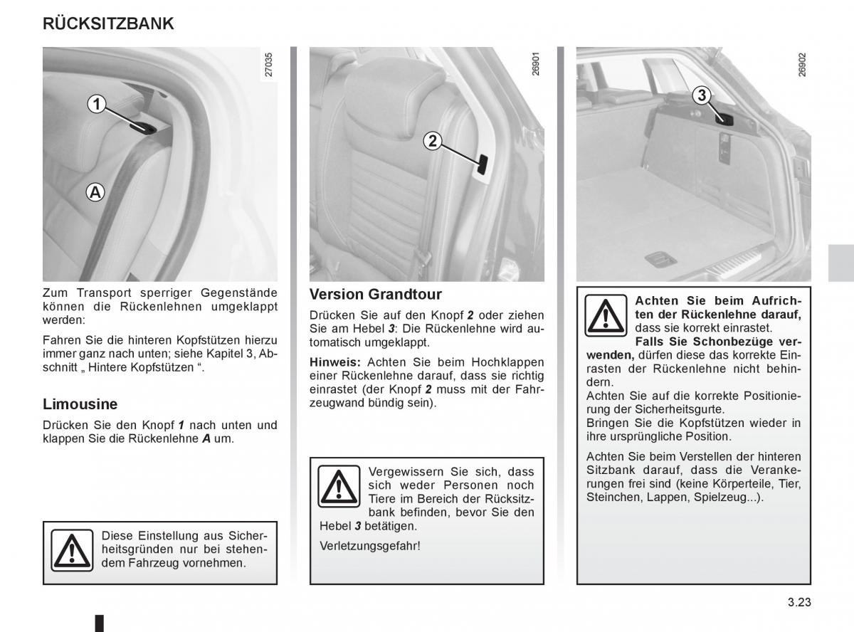 Renault Laguna III 3 Handbuch / page 145