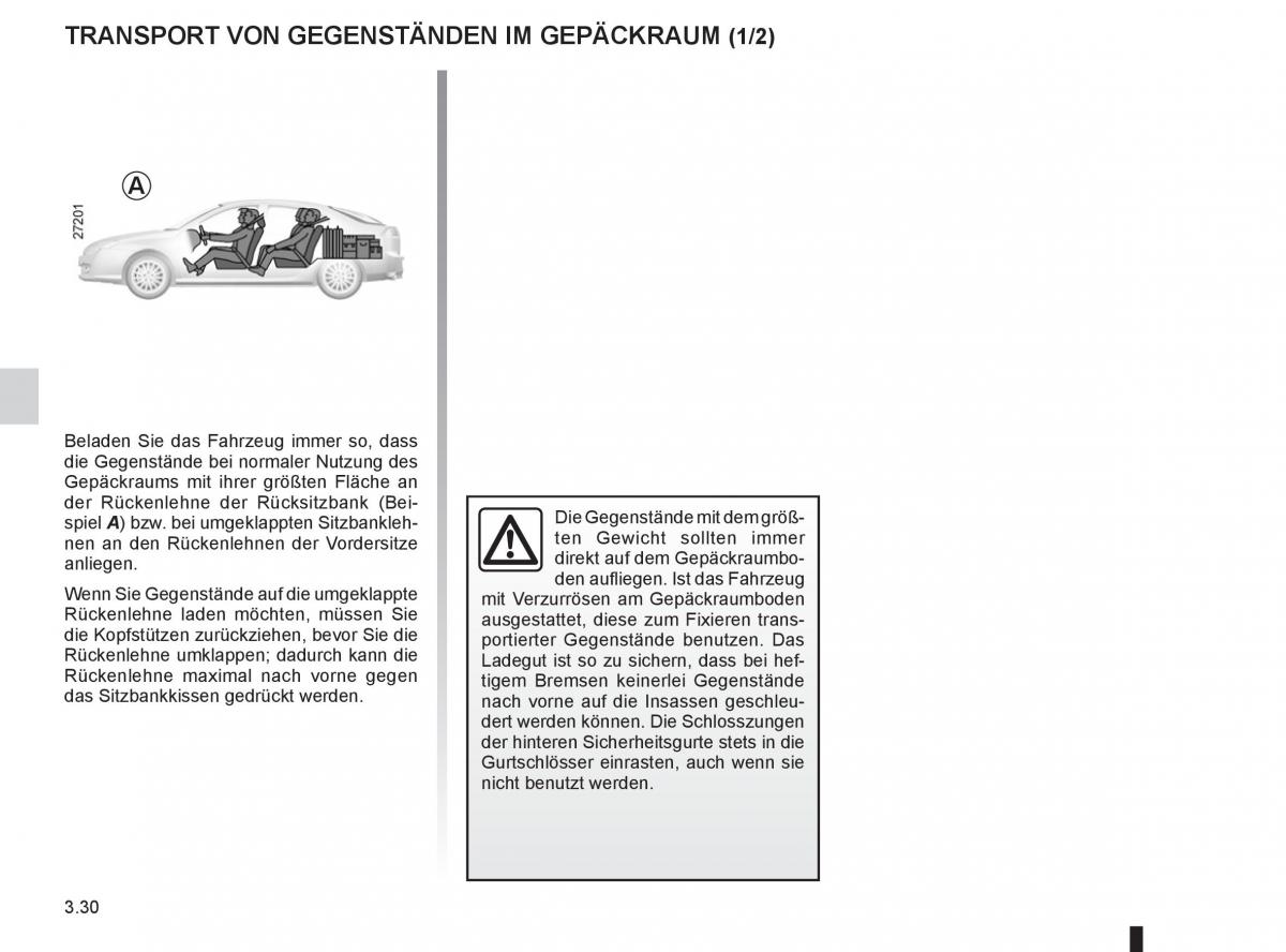 Renault Laguna III 3 Handbuch / page 152