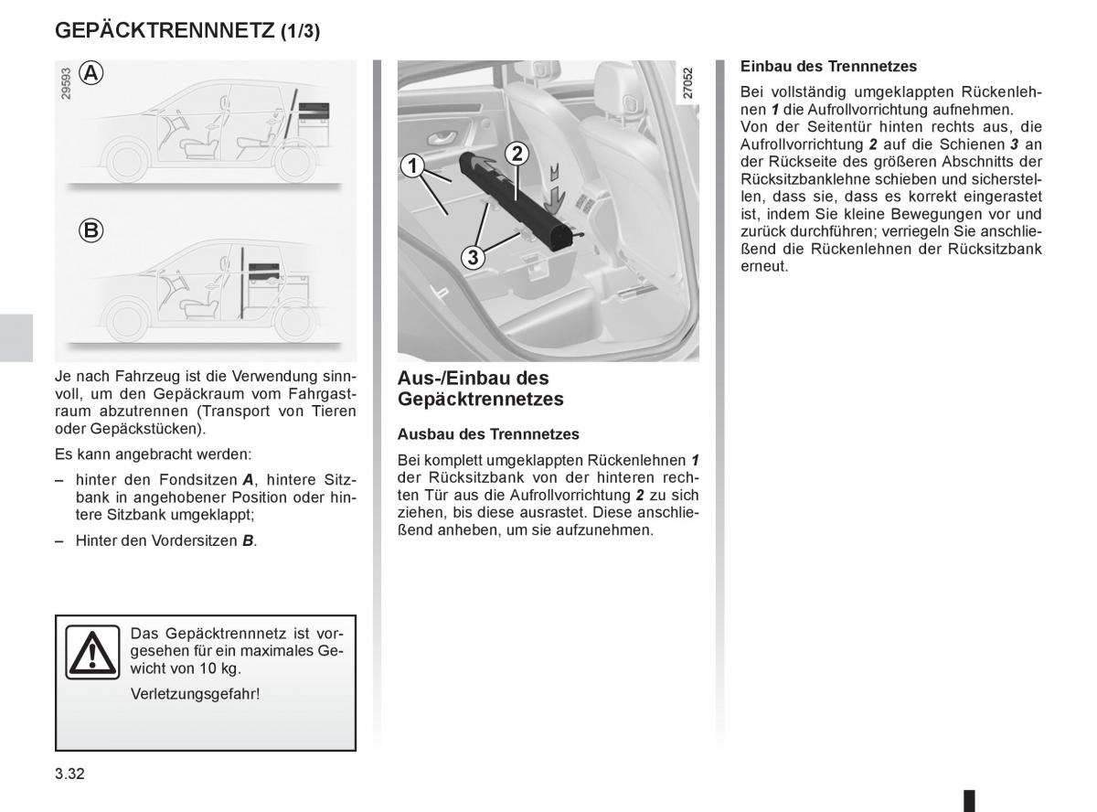 Renault Laguna III 3 Handbuch / page 154