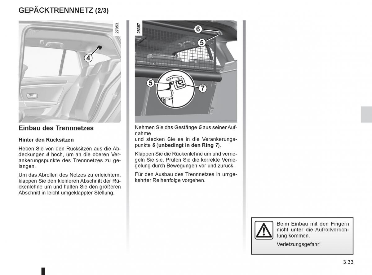 Renault Laguna III 3 Handbuch / page 155