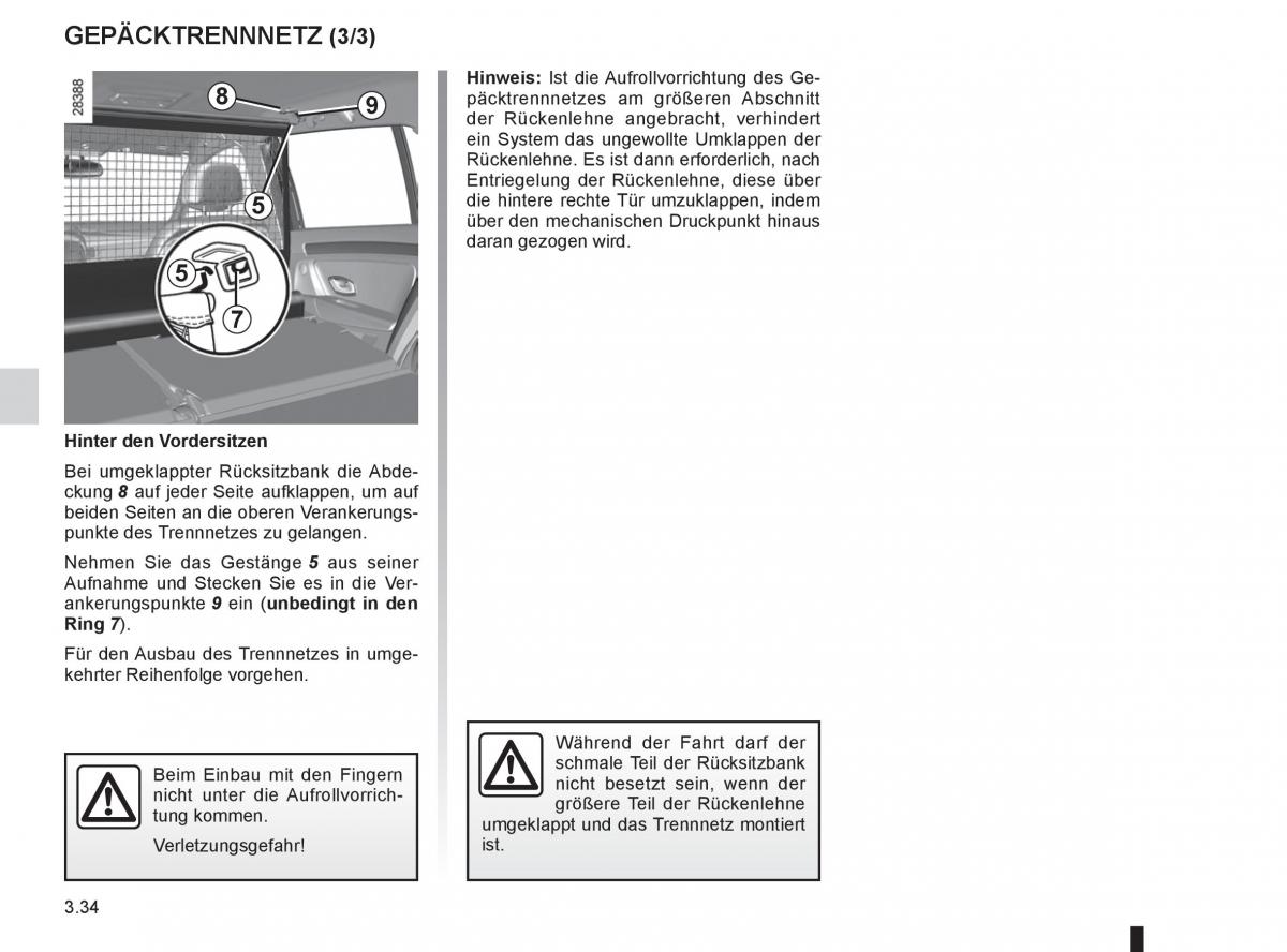 Renault Laguna III 3 Handbuch / page 156