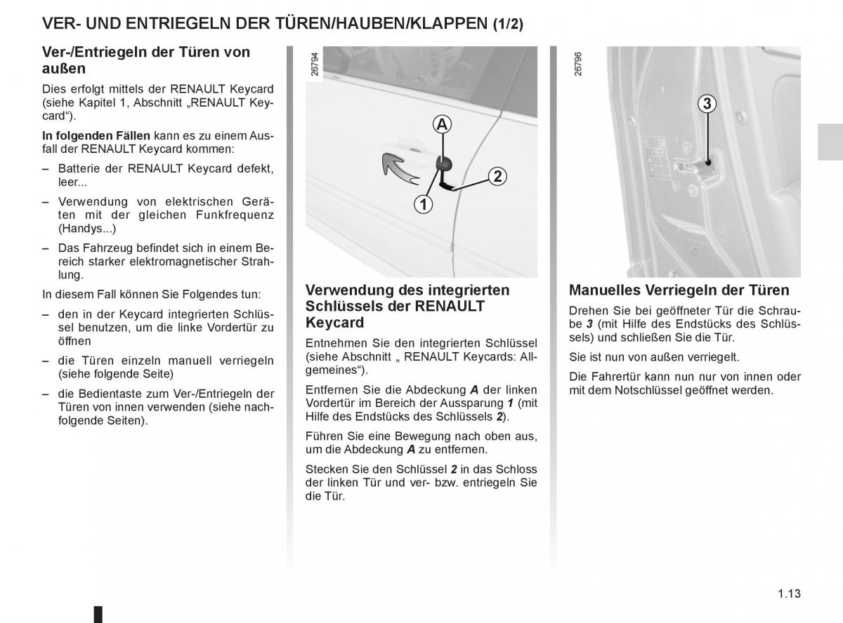 Renault Laguna III 3 Handbuch / page 19