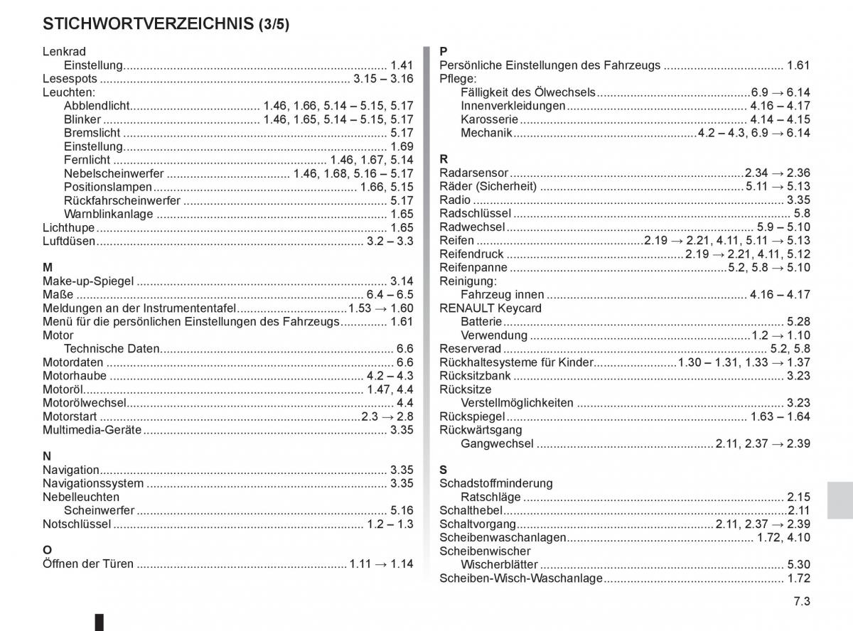 Renault Laguna III 3 Handbuch / page 237