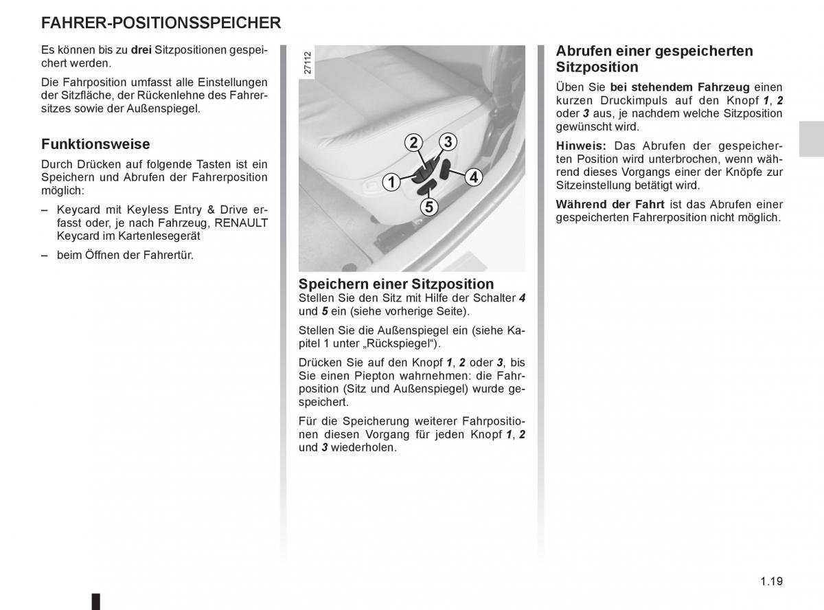 Renault Laguna III 3 Handbuch / page 25