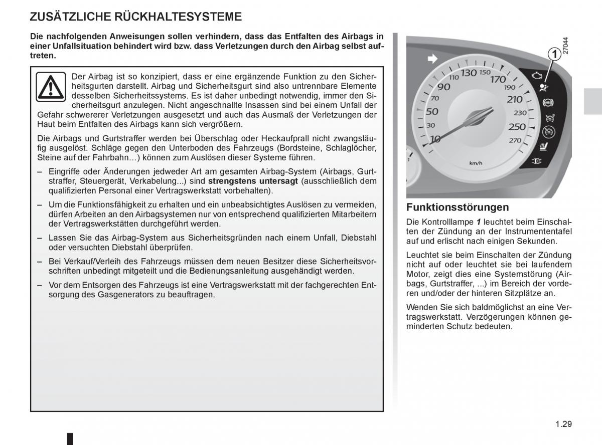 Renault Laguna III 3 Handbuch / page 35