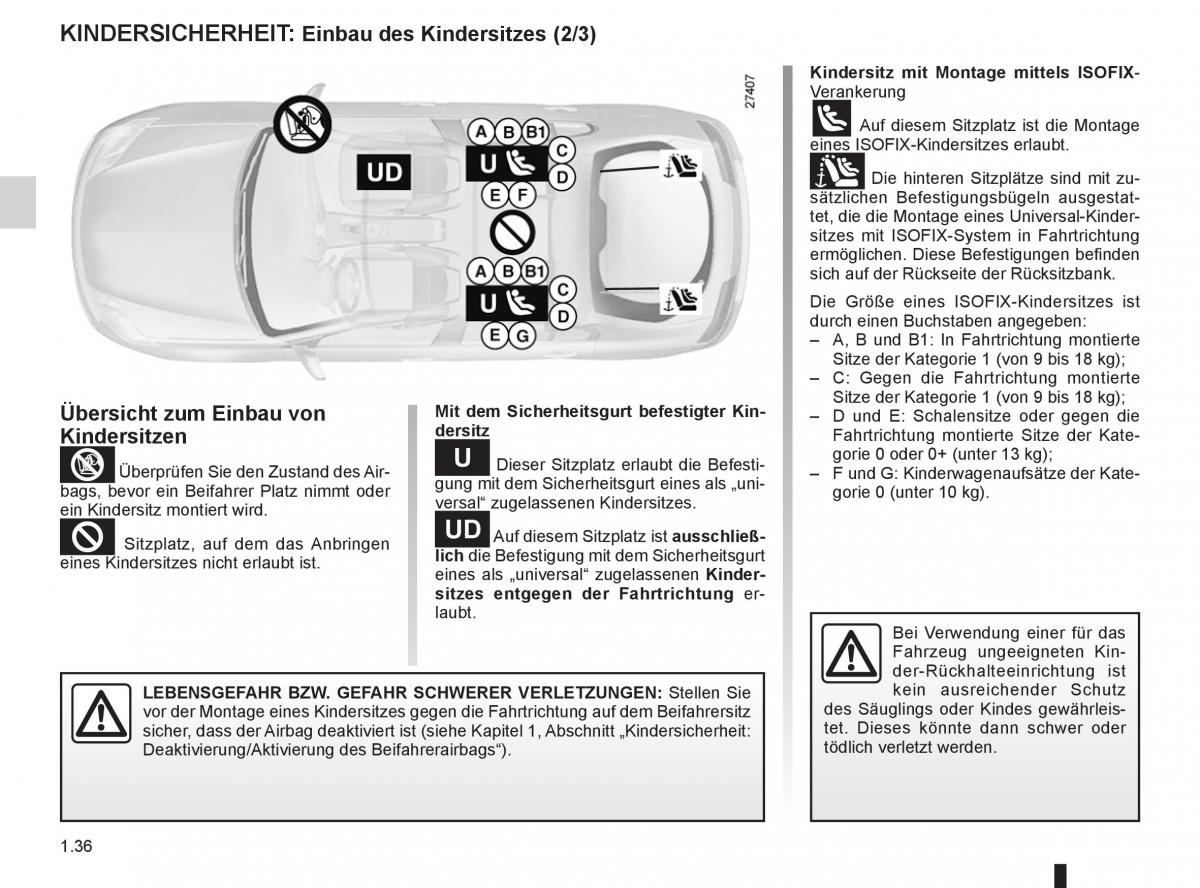 Renault Laguna III 3 Handbuch / page 42