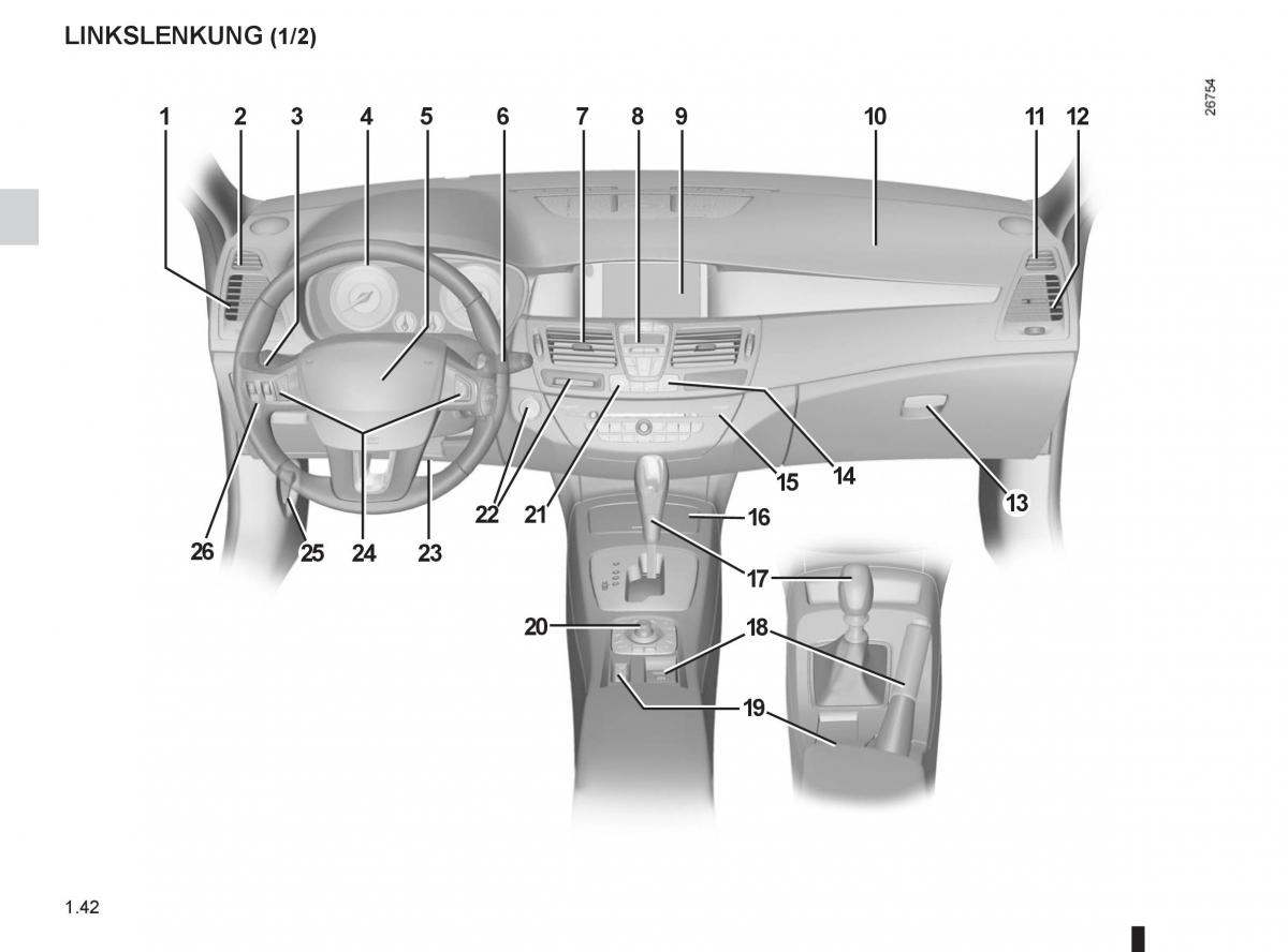 Renault Laguna III 3 Handbuch / page 48