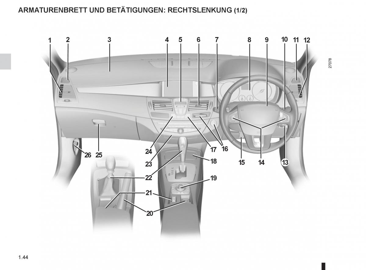 Renault Laguna III 3 Handbuch / page 50