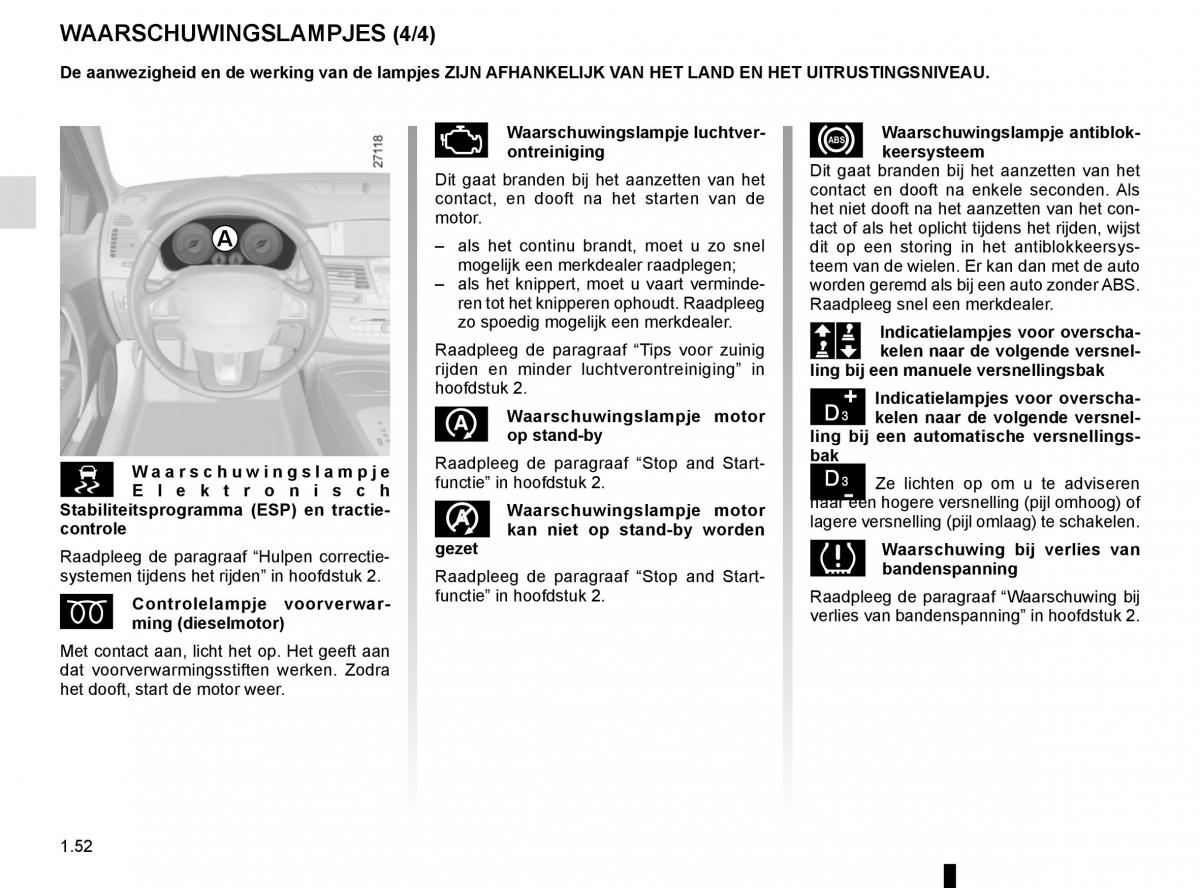 Renault Laguna III 3 handleiding / page 58