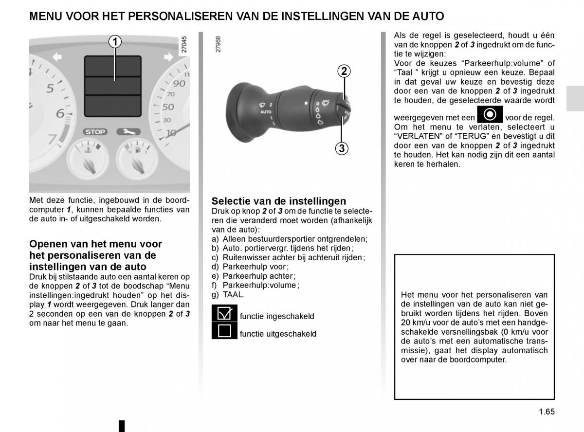 Renault Laguna III 3 handleiding / page 71