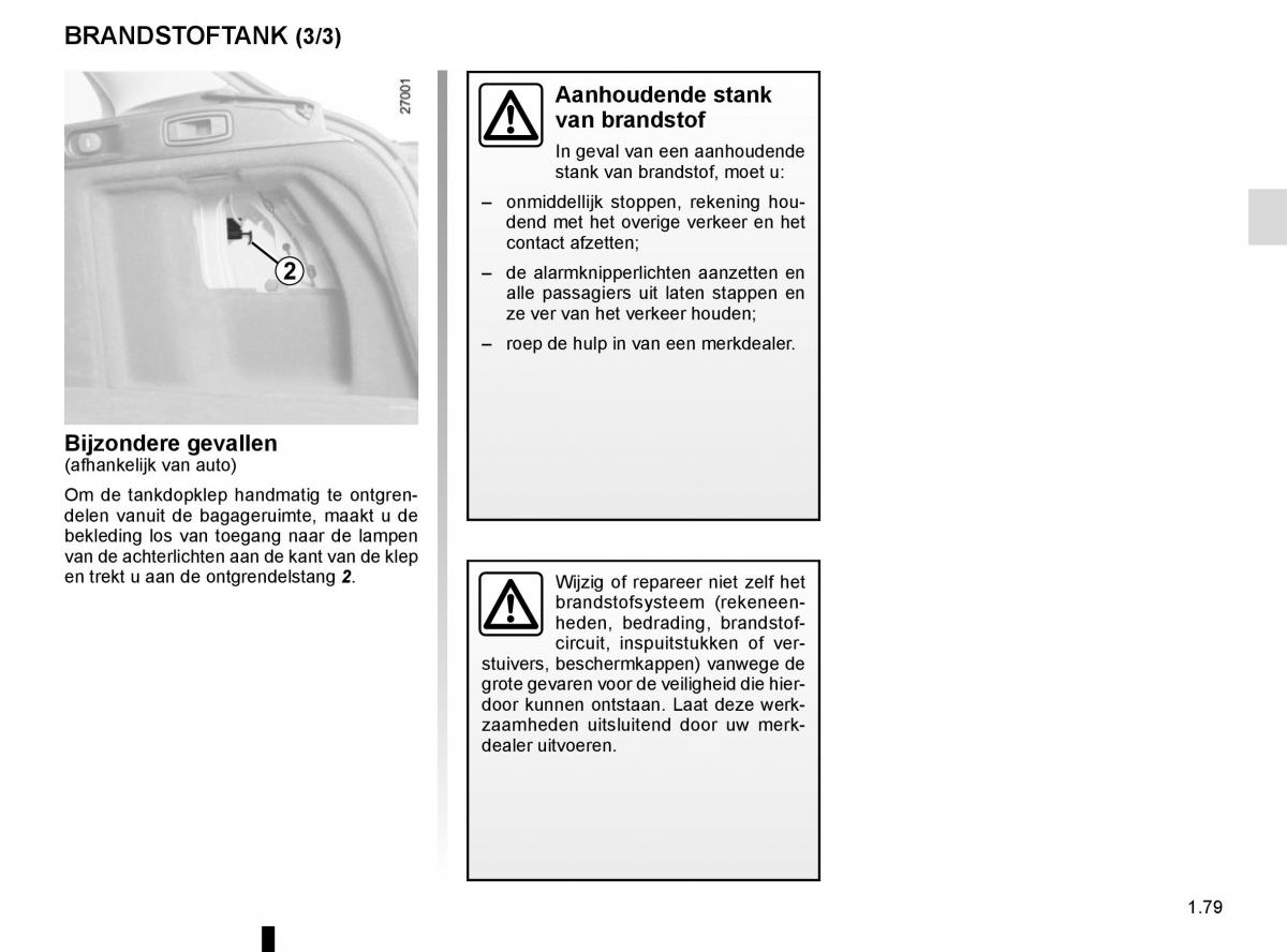 Renault Laguna III 3 handleiding / page 85