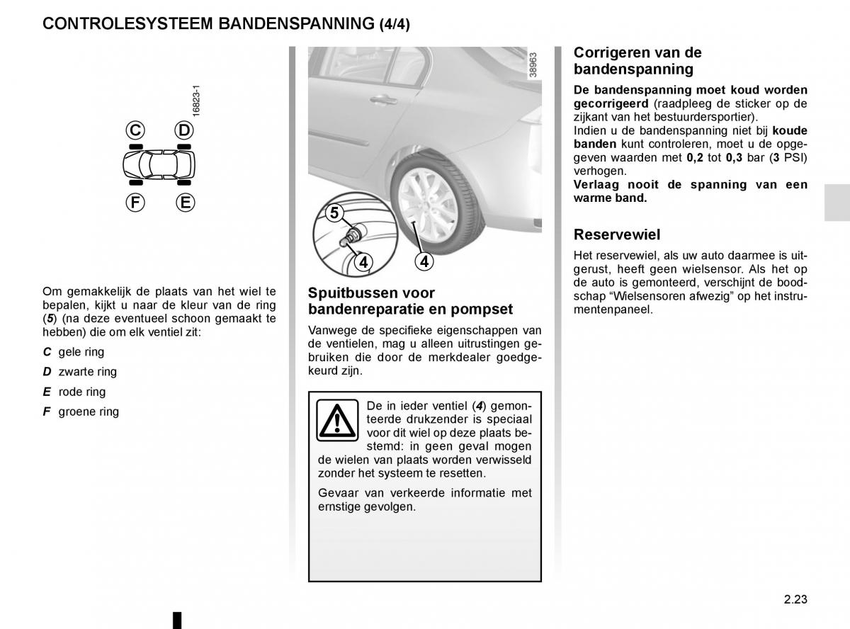 Renault Laguna III 3 handleiding / page 109