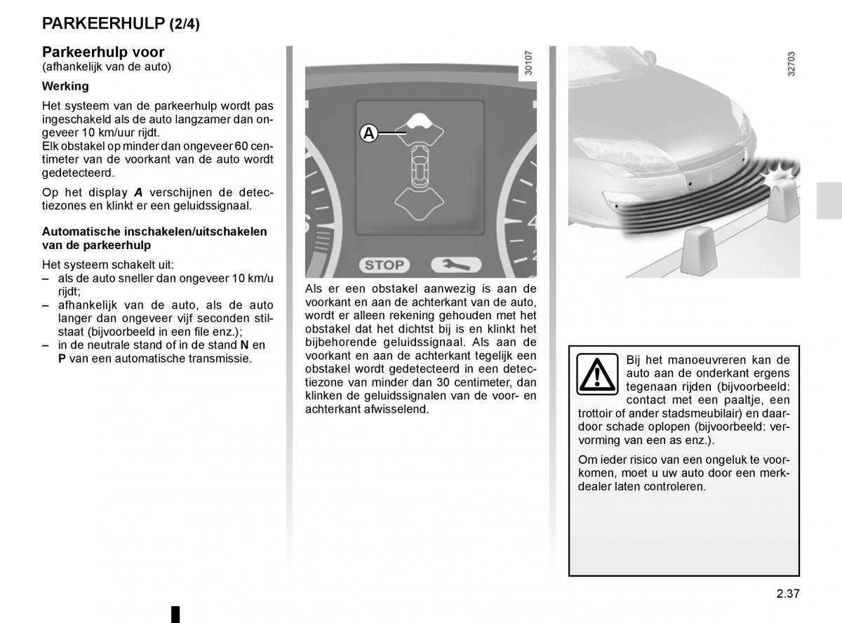 Renault Laguna III 3 handleiding / page 123