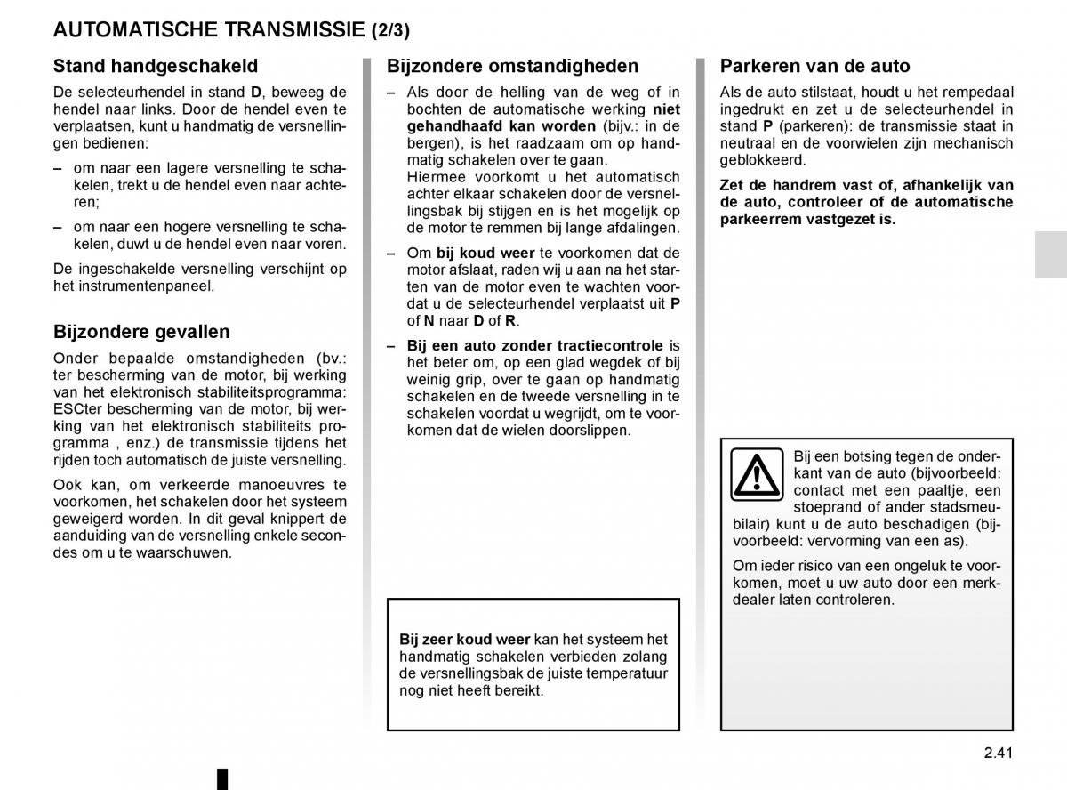 Renault Laguna III 3 handleiding / page 127