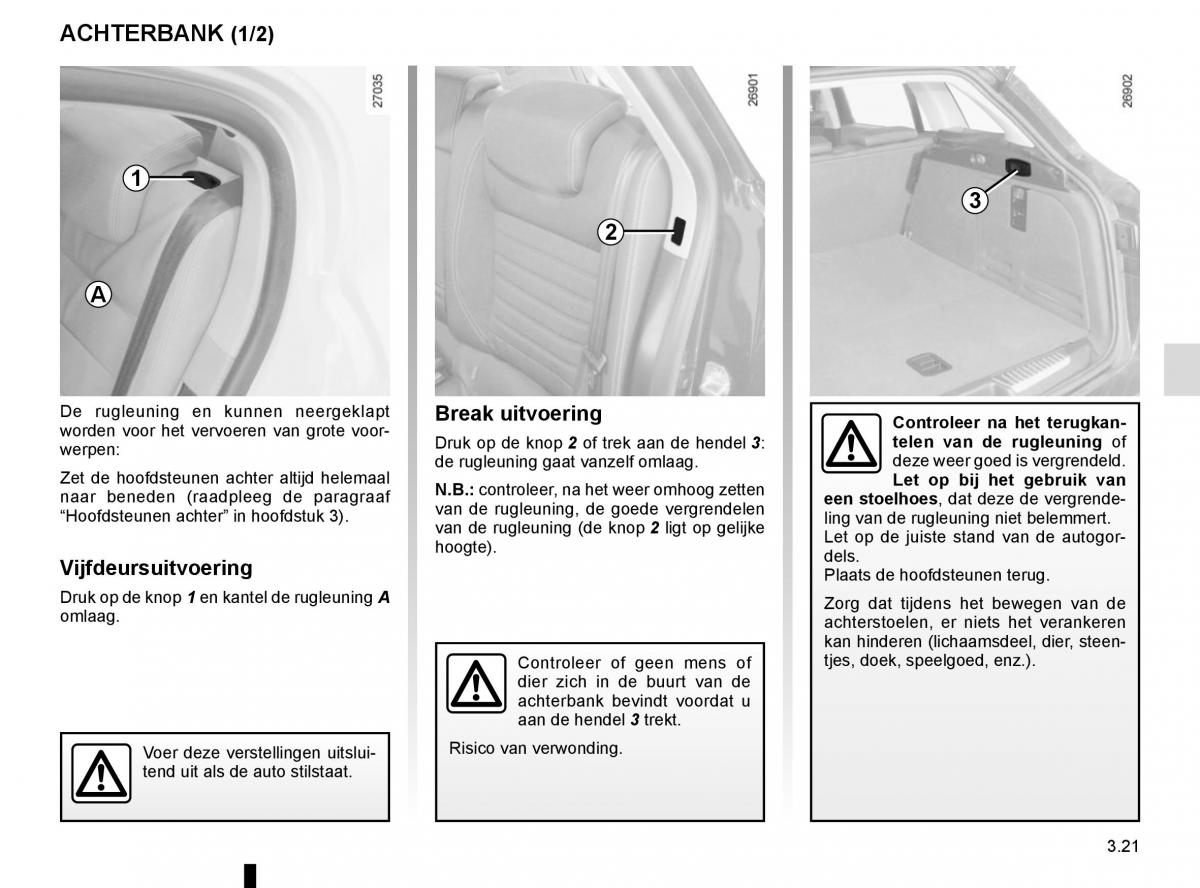 Renault Laguna III 3 handleiding / page 149