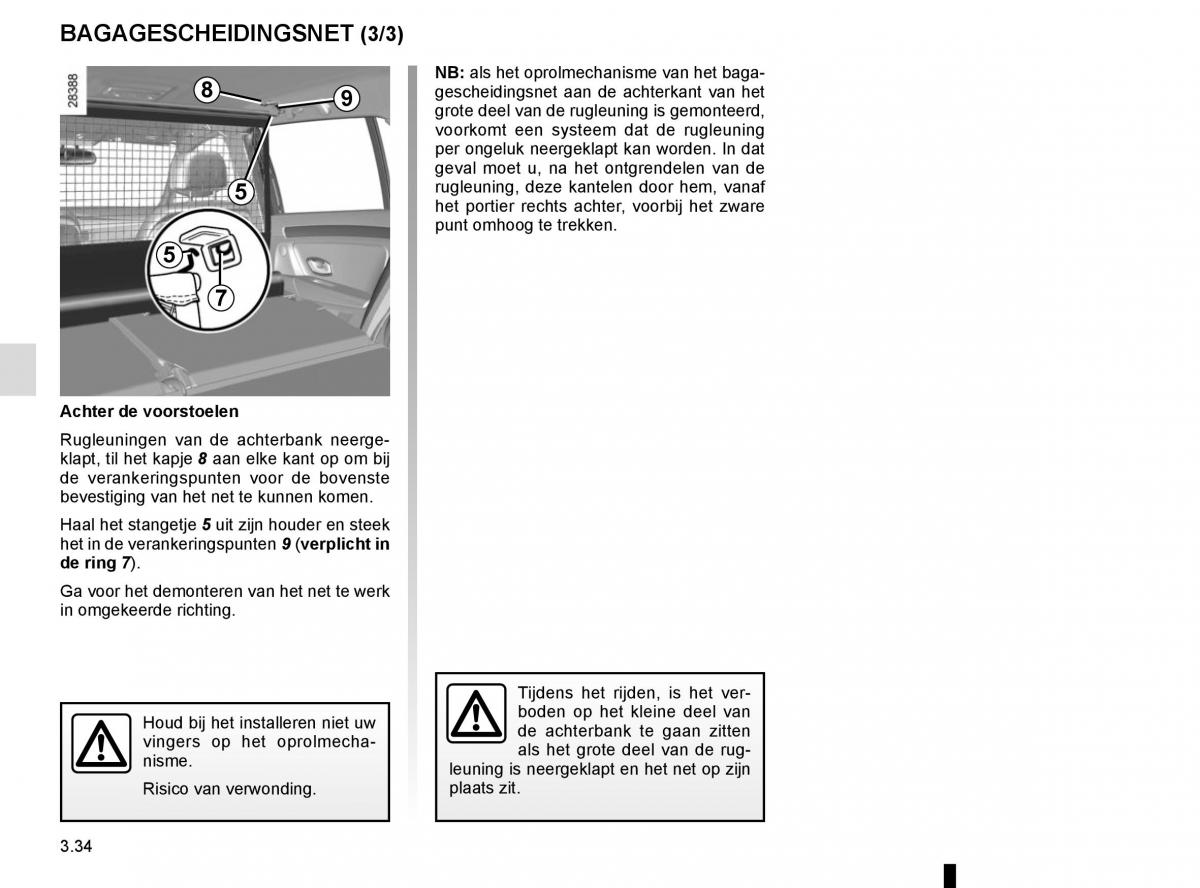 Renault Laguna III 3 handleiding / page 162