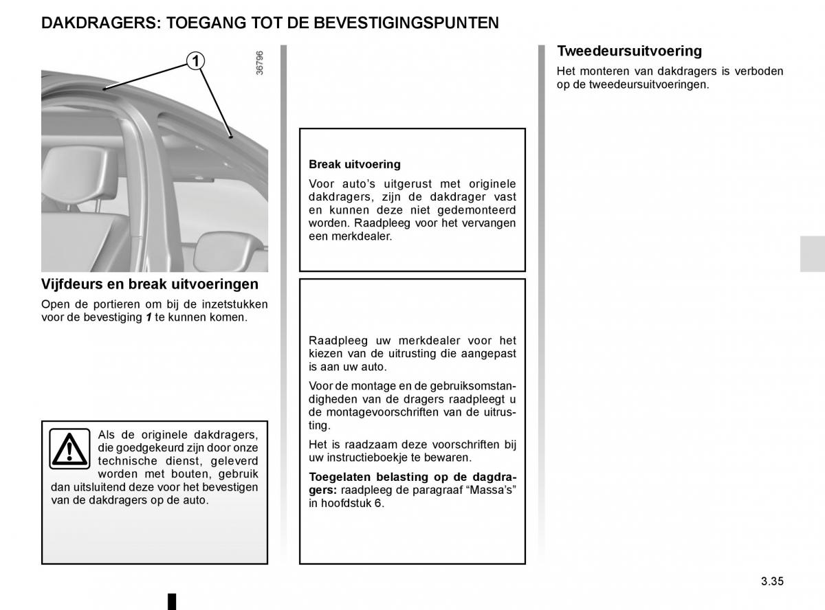 Renault Laguna III 3 handleiding / page 163